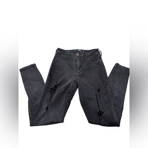 Hollister Black Ripped Skinny Jeans